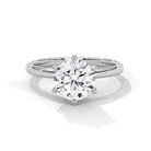 Tifaro 2 Carat Solitaire Silver Ring White Gold - Shinez By Baxi Jewellers