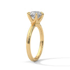 Tifaro 2 Carat Solitaire Silver Ring Yellow Gold - Shinez By Baxi Jewellers