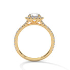 Zaklina 1 Carat Solitaire Silver Ring Yellow Gold - Shinez By Baxi Jewellers