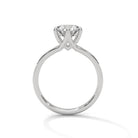 Damla 2 Carat Solitaire Silver Ring White Gold - Shinez By Baxi Jewellers