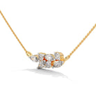 Eshani Solitaire Silver Pendant with Chain | 22KT Gold Vermeil - Shinez By Baxi Jewellers