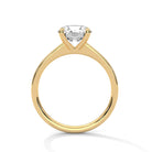 Anaya 2 Carat Solitaire Silver Ring Yellow Gold - Shinez By Baxi Jewellers