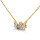 Adelle Solitaire Silver Pendant with Chain | 22KT Gold Vermeil - Shinez By Baxi Jewellers