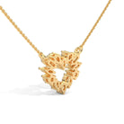 Siyami Heart Silver Pendant with chain | 22KT Gold Vermeil - Shinez By Baxi Jewellers