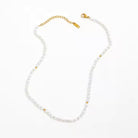 Grany Pearl Beads Necklace Chain | 18kt Gold Coated - Shinez By Baxi Jewellers