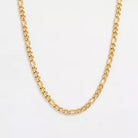 Fiyan Cuban Chain Necklace  | 18kt Gold Coated - Shinez By Baxi Jewellers