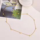 Dainty Heart Necklace Chain | 18kt Gold Coated - Shinez By Baxi Jewellers