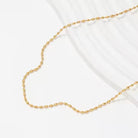 Brada Beads Necklace Chain | 18kt Gold Coated - Shinez By Baxi Jewellers