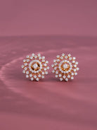 Audrey Silver Stud Earrings | 22KT Gold Vermeil - Shinez By Baxi Jewellers