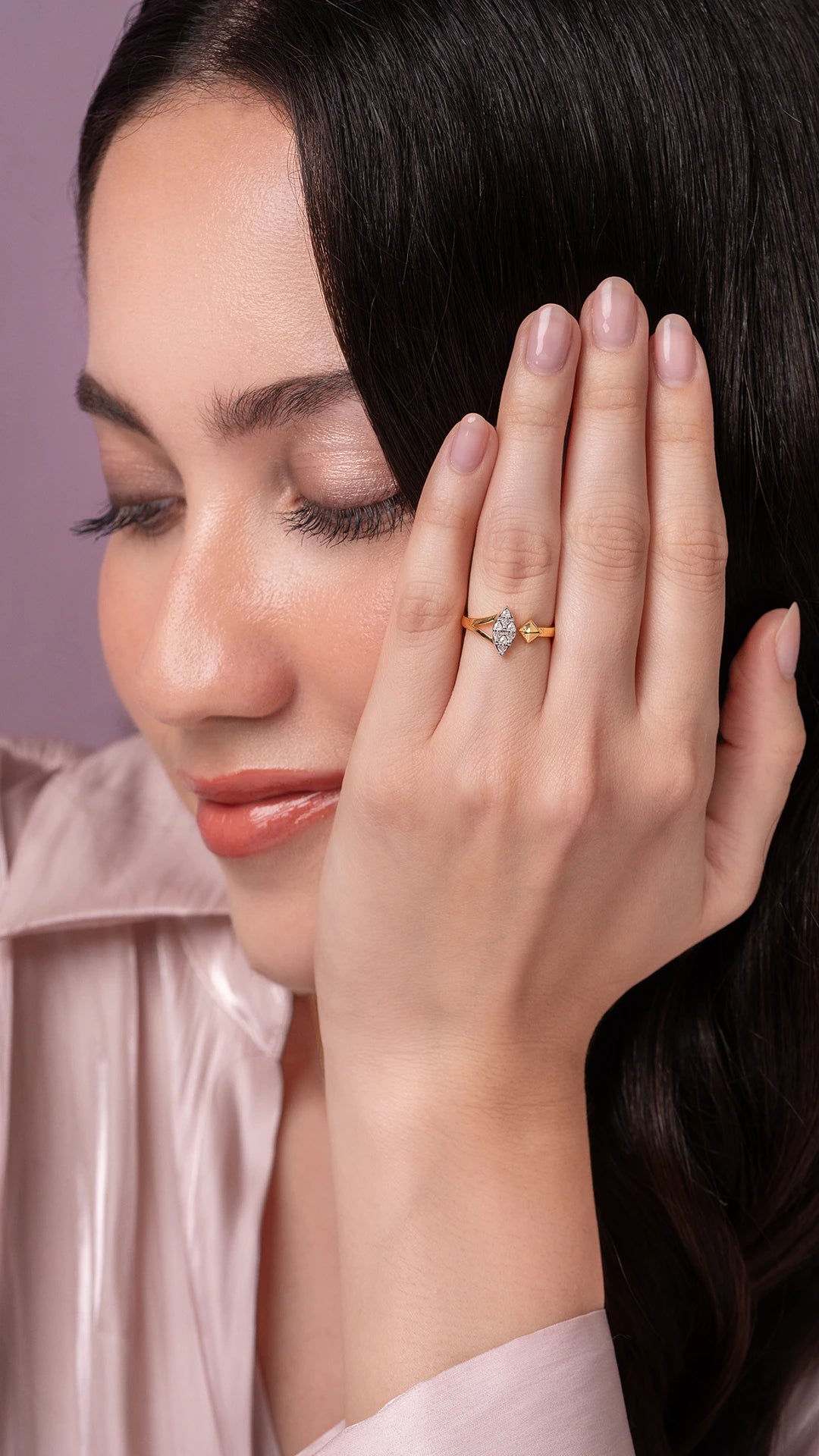 Lia Silver Adjustable Ring | 22KT Gold Vermeil - Shinez By Baxi Jewellers