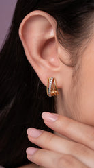 Esidore Silver Earrings for Women | 22KT Gold Vermeil - Shinez By Baxi Jewellers