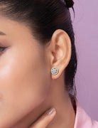 Matila Silver Stud Earrings | 22KT Gold Vermeil - Shinez By Baxi Jewellers