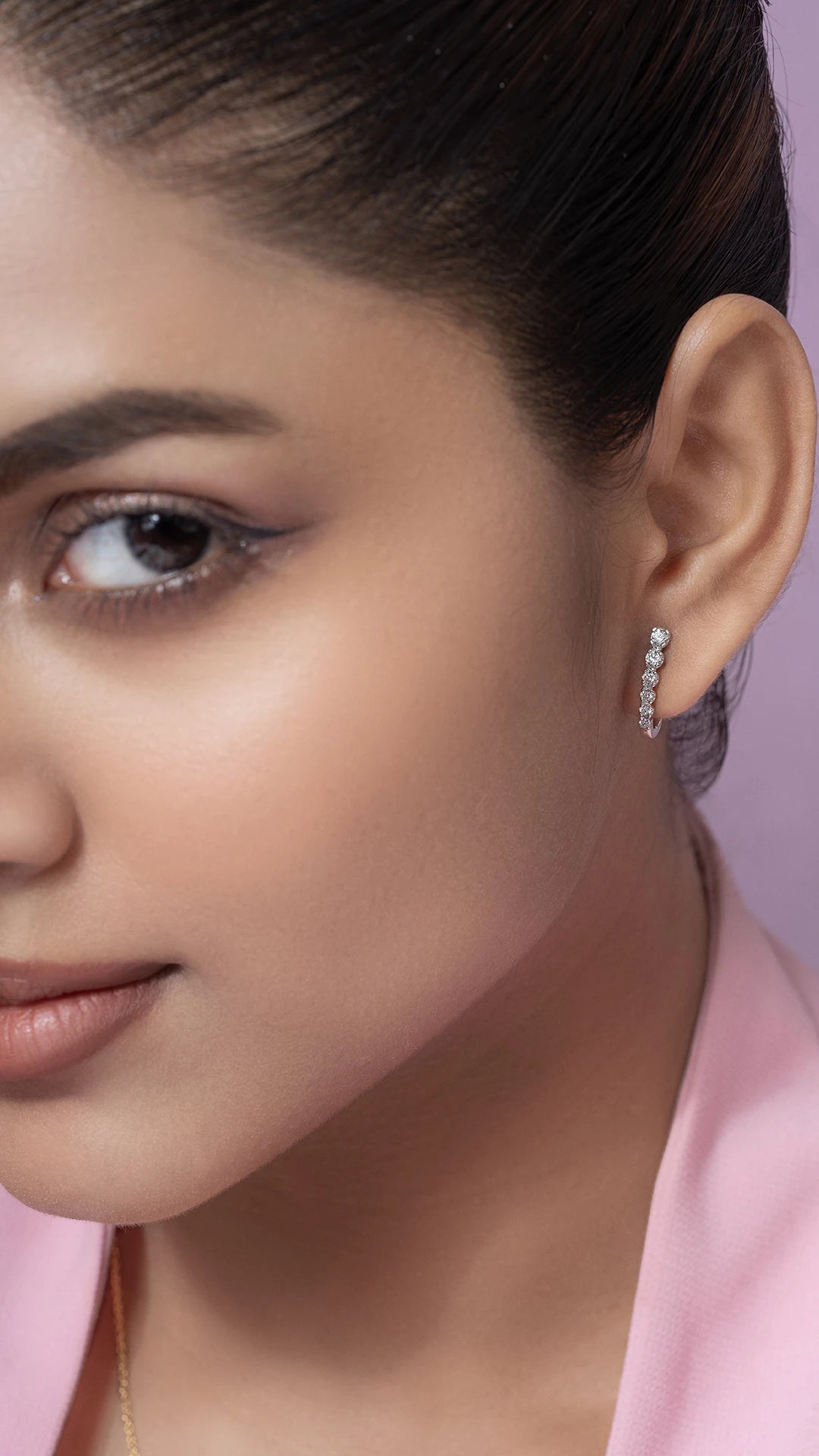 Rashi Silver Hoop Earrings for Women - Shinez By Baxi Jewellers