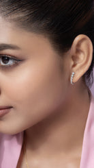 Rashi Silver Hoop Earrings for Women - Shinez By Baxi Jewellers