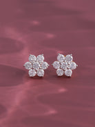 Iqra Silver Stud Earrings | 22KT Gold Vermeil - Shinez By Baxi Jewellers