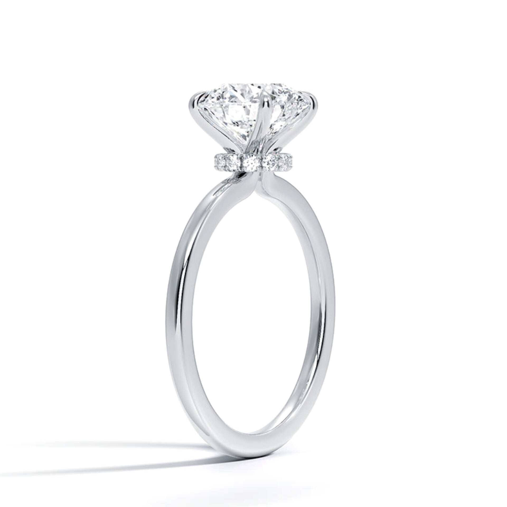 Blinky 2 carat Solitaire Silver Ring - Shinez By Baxi Jewellers