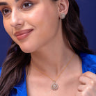 Amanda Designer Silver Pendant for Women - Shinez By Baxi Jewellers