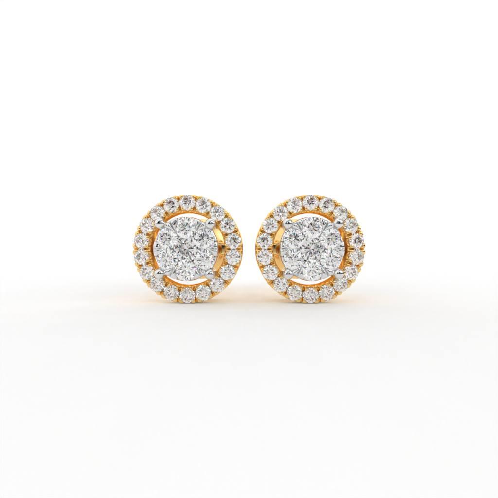 Dana Silver Stud Earrings for Women - Shinez By Baxi Jewellers