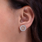 Emil Silver Stud Earrings for Women - Shinez By Baxi Jewellers