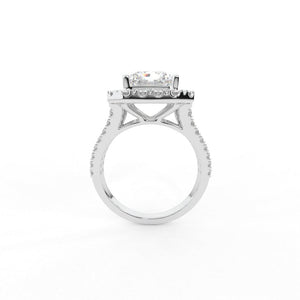 ERINA RADIANT CUT SOLITAIRE SILVER RING - Shinez By Baxi Jewellers