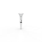 FREYA EMERALD CUT SOLITAIRE SILVER RING - Shinez By Baxi Jewellers