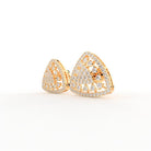 Freya Triangle Silver Stud Earrings for Women - Shinez By Baxi Jewellers