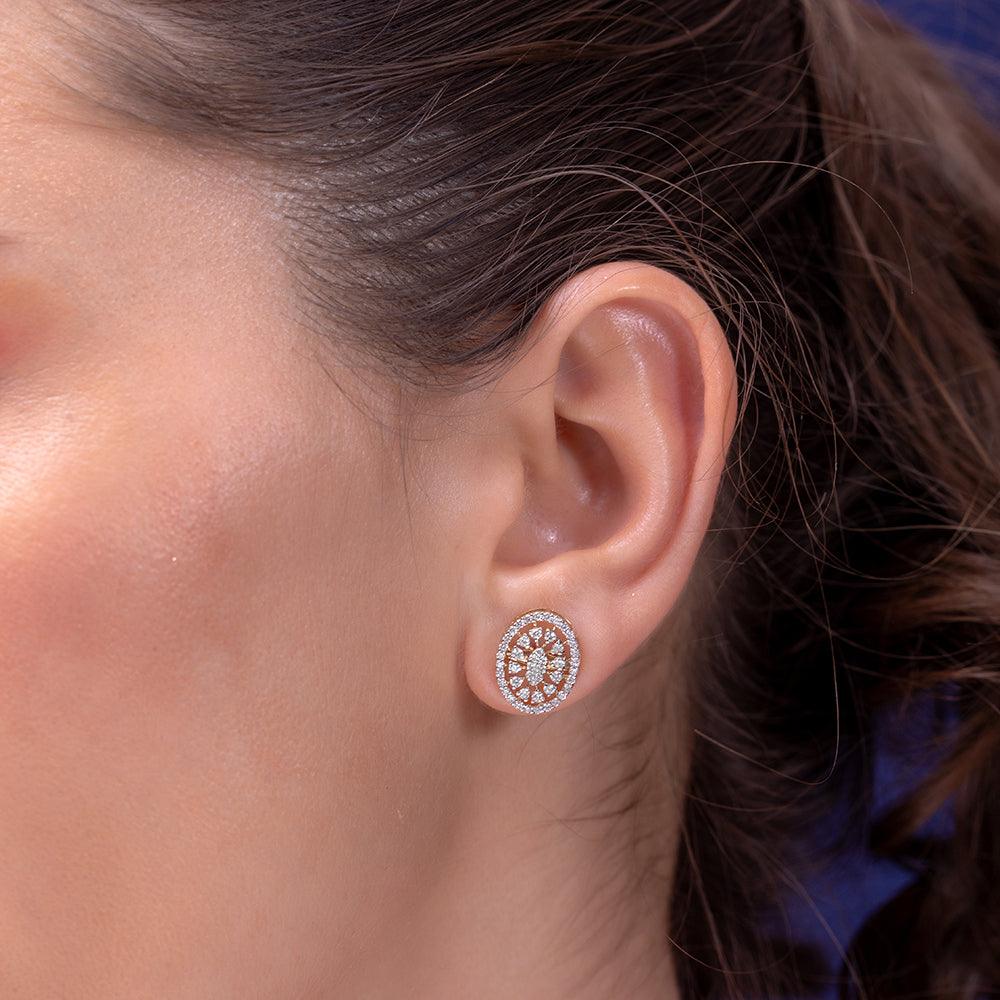 Marry Silver Stud Earrings for Women - Shinez By Baxi Jewellers