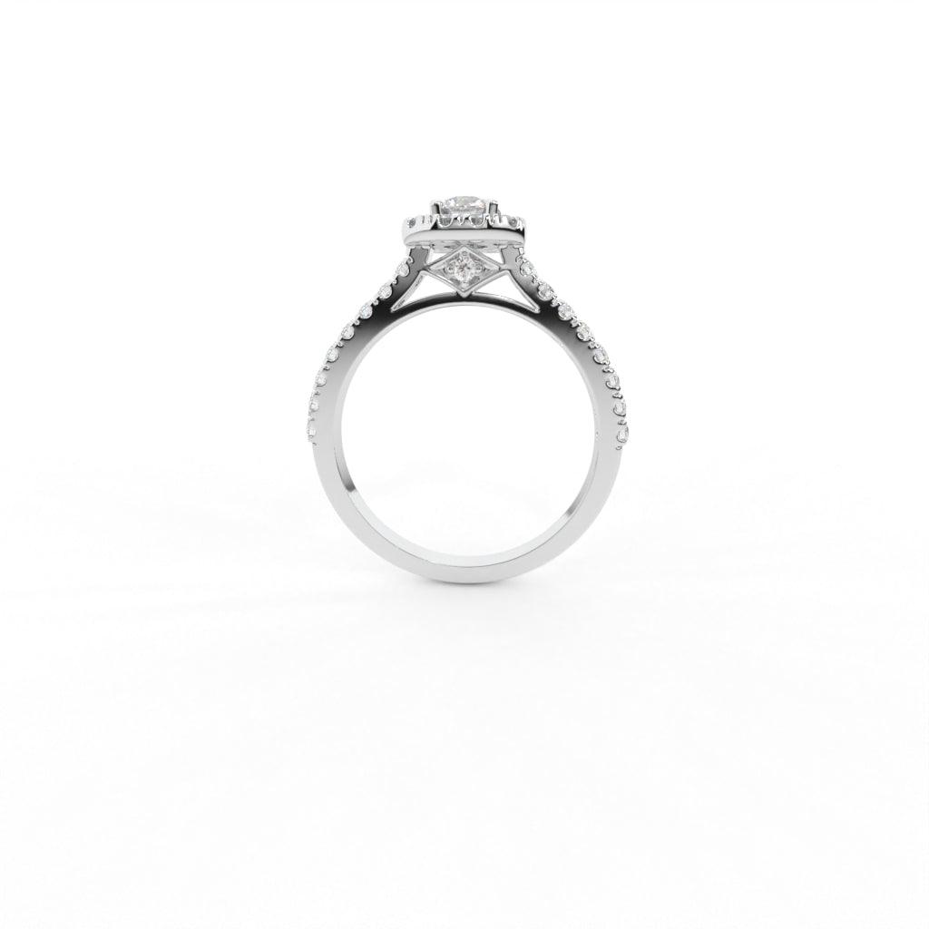 Peter Solitaire Silver Ring for Women - Shinez By Baxi Jewellers