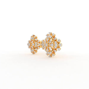 Sandra Fancy Silver Stud Earrings for Women - Shinez By Baxi Jewellers